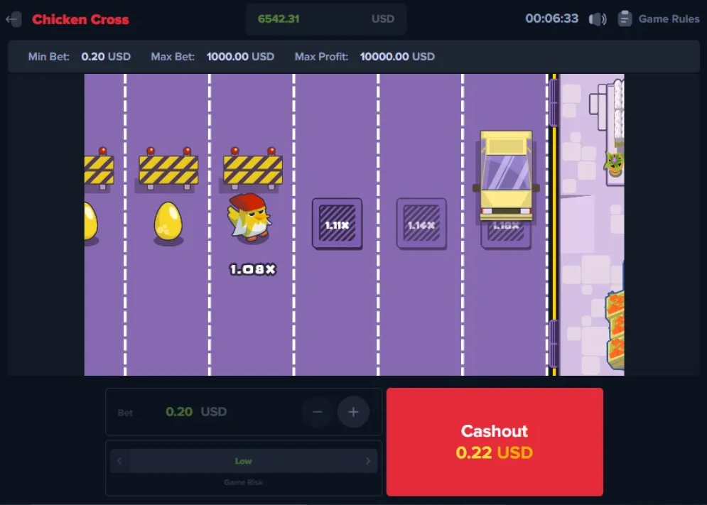Chicken Cross gameplay